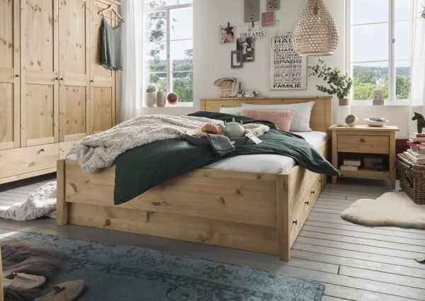 Massief houten bed Emile - Afbeelding 2