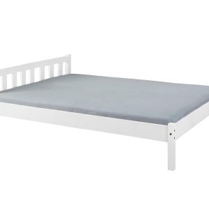 tweepersoonsbed wit grenen 140x200 cm